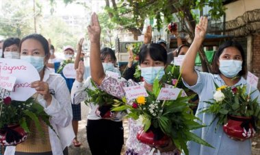 সু চির জন্মদিনে মিয়ানমারে ‘ফ্লাওয়ার স্ট্রাইক’