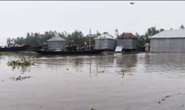 কুড়িগ্রামে বাড়ছে নদ-নদীর পানি, বন্যার শঙ্কা