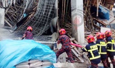 বিদ্যুৎ উপকেন্দ্রের নিমার্ণাধীন ছাদ ধসে ৯ শ্রমিক আহত