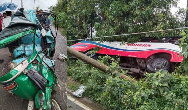 শায়েস্তাগঞ্জে বাস-অটোরিকশার সংঘর্ষে নিহত ৩
