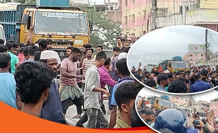 সিএনজি থেকে চাঁদা আদায়, চালকদের আন্দোলনে পোস্তগোলা ব্রিজ দিয়ে যান চলাচল বন্ধ
