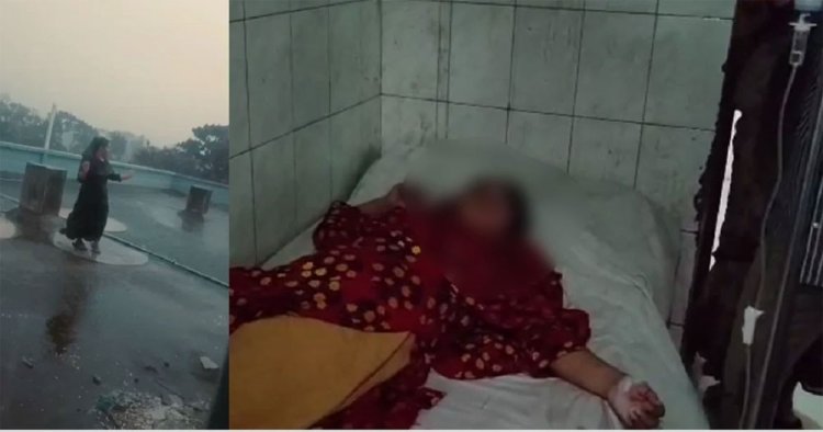 বৃষ্টিতে ভিজে টিকটক করার সময় বজ্রপাতে আহত তরুণী