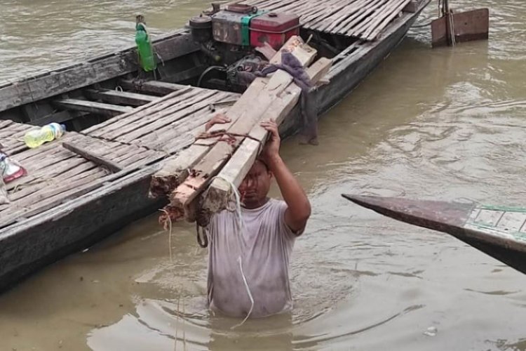 বাড়ছে যমুনার পানি, অর্ধশতাধিক ঘরবাড়ি নদীগর্ভে বিলীন