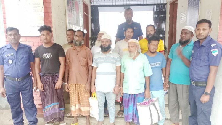 নড়াইলে জামায়াতের ৯ নেতাকর্মী গ্রেপ্তার
