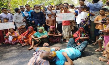 টাঙ্গাইলে ভাঙন রোধে ব্যবস্থা গ্রহণের দাবিতে সড়ক অবরোধ