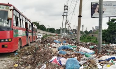 ঢাকা-সিলেট ও এশিয়ান মহাসড়কের বিষফোঁড়া ময়লার ভাগাড়