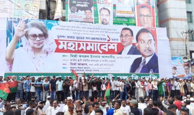 নয়াপল্টনে মহাসমাবেশে জড়ো হচ্ছেন বিএনপি নেতাকর্মীরা