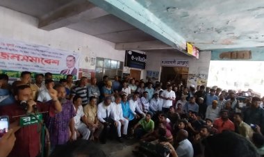  ঢাকায় হামলার প্রতিবাদে নোয়াখালীতে বিএনপির জনসমাবেশ 