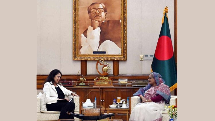 প্রধানমন্ত্রীর সঙ্গে সৌজন্য সাক্ষাৎ করেছেন উজরা জেয়া
