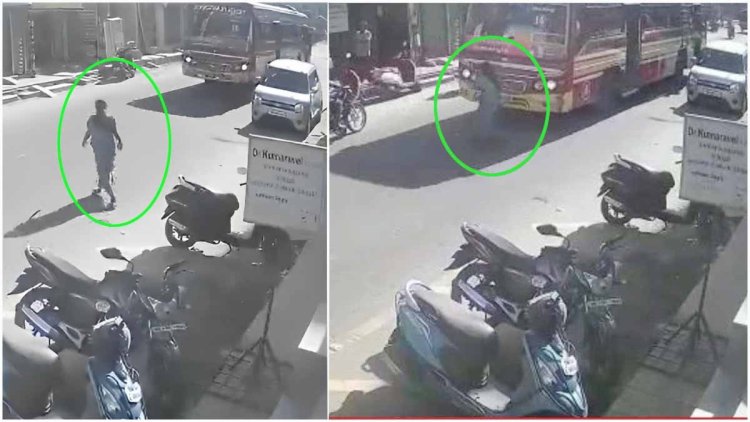 ছেলের কলেজ ফি দিতে ক্ষতিপূরণের আশায় বাসের সামনে লাফিয়ে পড়লেন মা