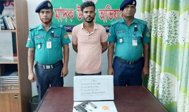 পুলিশ-র‌্যাবকে হুমকি দেওয়া যুবক অস্ত্রসহ গ্রেফতার