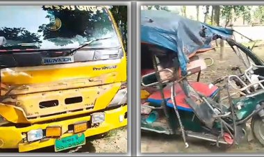 মাছবোঝাই ট্রাকের ধাক্কায় ইজিবাইকের ২ যাত্রী নিহত
