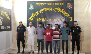  যশোরে ভাইপো রাকিবসহ সাজাপ্রাপ্ত ৫ সন্ত্রাসী আটক