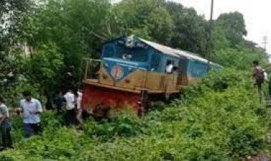  ভৈরবে ট্রেনের ইঞ্জিন লাইনচ্যুত 