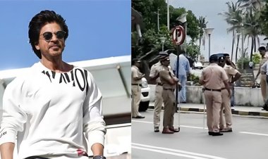 শাহরুখের বাড়ির সামনে বিক্ষোভ