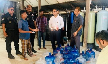 ট্যাপের পানি সুপেয় পানি বলে বাজারজাত করায় ৩ প্রতিষ্ঠানকে জরিমানা