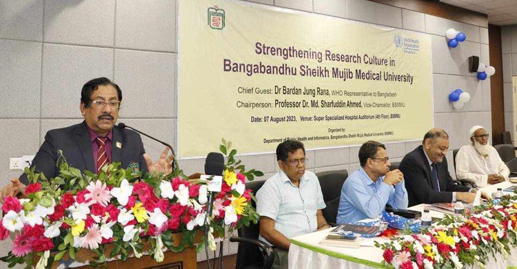 দেশে গবেষণা বাড়াতে গবেষকদের ঝোঁক থাকতে হবে: বিএসএমএমইউ উপাচার্য