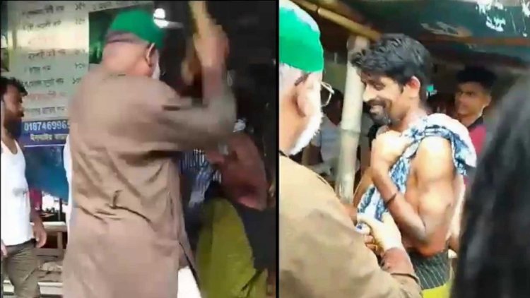 নারায়ণগঞ্জে চোর সন্দেহে যুবককে নগ্ন করে পেটালেন আ’লীগ সভাপতি