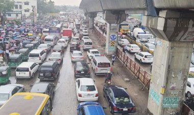 এক্সপ্রেসওয়ে চালুর পরও বিমানবন্দর সড়কে তীব্র যানজট