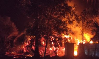  সালথায় চায়না কার্বন ফ্যাক্টরির গোডাউনে আগুন, ২ কোটি টাকার ক্ষতি