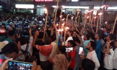 রাজধানীতে গণঅধিকার পরিষদের মশাল মিছিল