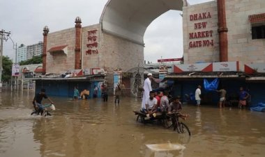 নিউমার্কেটে আজ দুপুরেও হাঁটুপানি