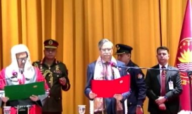 শপথ নিলেন প্রধান বিচারপতি ওবায়দুল হাসান
