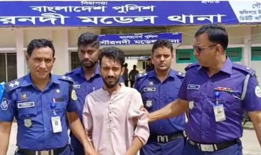 প্রধানমন্ত্রী ও ফ্রান্সের প্রধানমন্ত্রীর কুশল বিনিময়ের ছবি ফেসবুকে পোস্ট দেওয়ায় ছাত্রদল নেতা গ্রেপ্তার