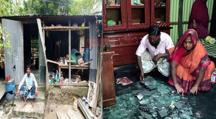 ভাঙ্গায় প্রবাসীর বাড়িসহ ১০ বসতবাড়িতে হামলা-ভাঙচুর-লুটপাট