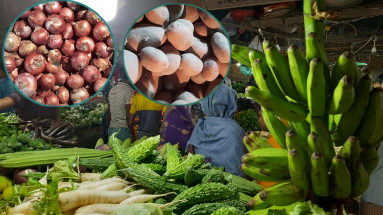 সরকার নির্ধারিত দামে বিক্রি হচ্ছে না ডিম-আলু-পেঁয়াজ