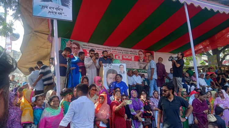 ধোলাইখালে খালেদা জিয়ার মুক্তিসহ একদফা দাবিতে বিএনপির সমাবেশ শুরু