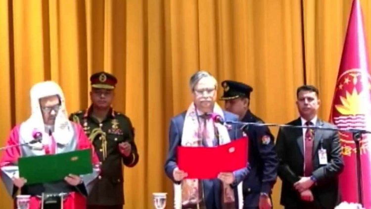 শপথ নিলেন প্রধান বিচারপতি ওবায়দুল হাসান