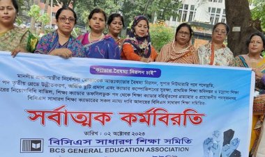 শিক্ষা ক্যাডার কর্মকর্তাদের কর্মবিরতি শুরু