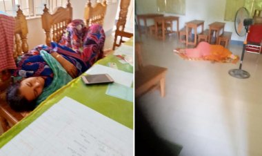 পাঠদান বাদ দিয়ে ঘুমিয়ে থাকেন শিক্ষকেরা, ক্লাসে রাখা বালিশ-কাঁথা