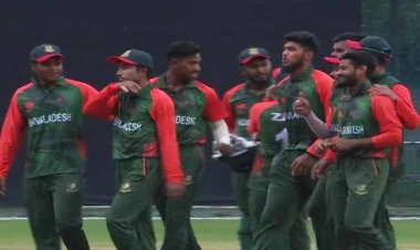 এশিয়ান গেমস ক্রিকেটে শ্বাসরুদ্ধকর জয়ে সেমিফাইনালে বাংলাদেশ