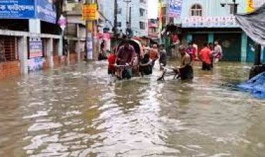বৃষ্টিতে ডুবে গেছে ময়মনসিংহ নগরী