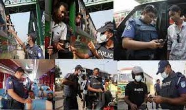 ঢাকায় ঢুকতে  যাত্রীদের মোবাইল, আইডি কার্ড ও ব্যাগ তল্লাশি