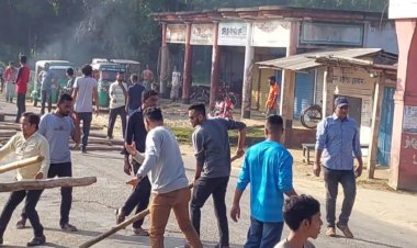 মৌলভীবাজারে ঢাকা-সিলেট মহাসড়ক অবরোধ 