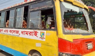 ধামরাইয়ে দুই বাস ভাঙচুর, ফাঁকা সাভারের মহাসড়ক