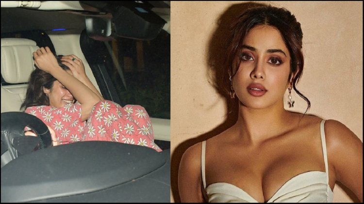 প্রেমিকের বাড়িতে ক্যামেরায় ধরা পড়লেন জাহ্নবী