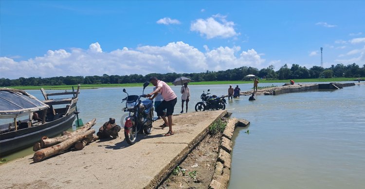 করিমগঞ্জে ছয় কোটি টাকার রাস্তা এখন মরণফাঁদ