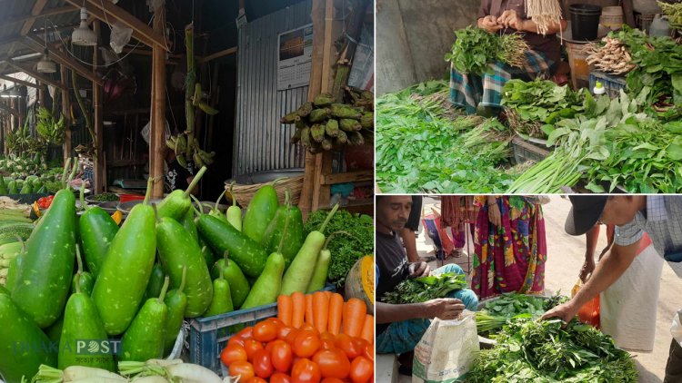 শাকের দাম বেড়ে দ্বিগুণ, সবজির দাম শুনে হতবাক ক্রেতা