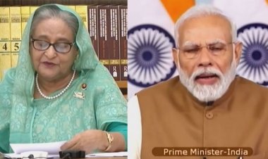 ৩ উন্নয়ন প্রকল্পের যৌথ উদ্বোধন করলেন হাসিনা-মোদি