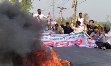 লালমনিরহাটে মহাসড়কে  বিএনপির সড়ক অবরোধ