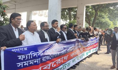 অবরোধ সমর্থনে সুপ্রিম কোর্টে বিএনপিপন্থি আইনজীবীদের বিক্ষোভ