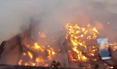 খুলনায় জুট মিলের গোডাউনে আগুন 