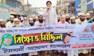লক্ষ্মীপুরে ইসলামী আন্দোলনের বিক্ষোভ