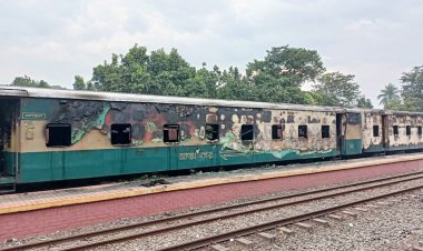 টাঙ্গাইলে ট্রেনে আগুন দেওয়ার ঘটনায় গ্রেপ্তার ৩