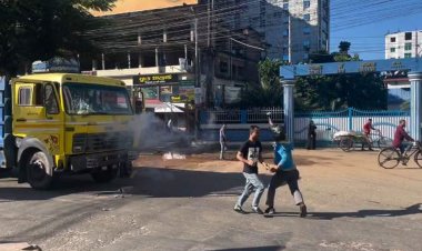 সিলেটে হরতালে গাড়ি ভাঙচুর, ককটেল বিস্ফোরণ