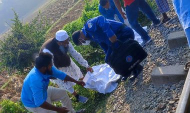 ট্রেন আসতে দেখে হঠাৎ রেললাইনে মাথা পেতে দিলেন বৃদ্ধ 